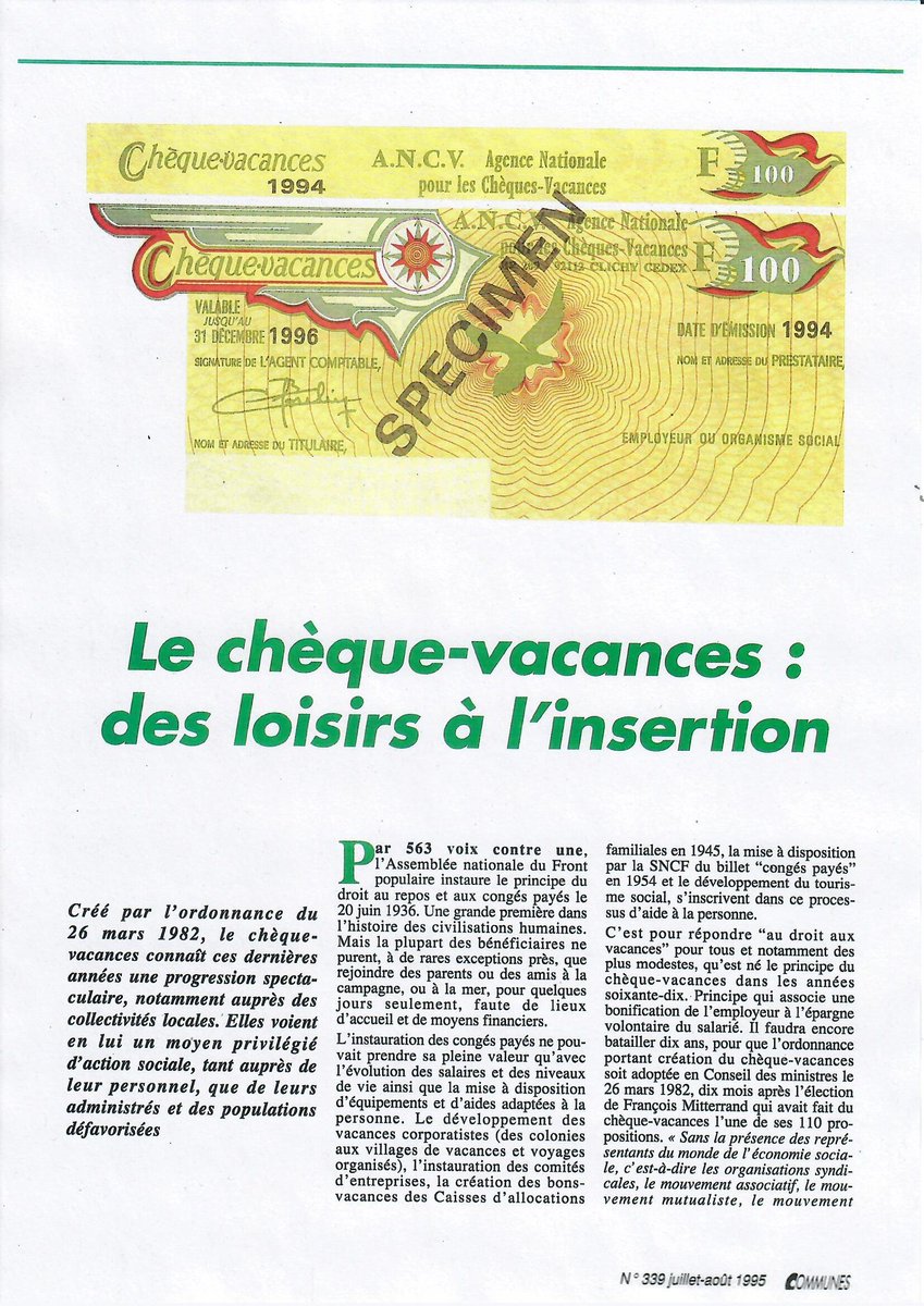 ANCVacances's tweet photo. Nous avons profité de cette période pour nous replonger dans nos archives et avons découvert des merveilles ! Voici les premières coupures presse où l'ANCV apparaît 📰 https://t.co/S4wjcW3VQS