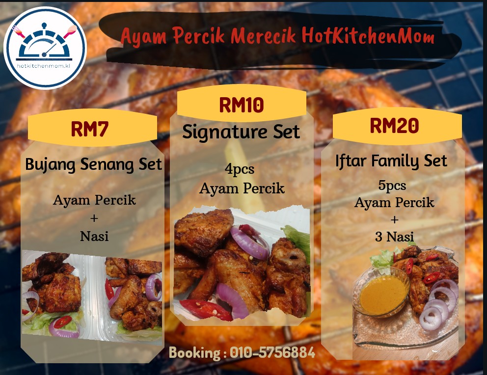 HotKitchenMom's tweet photo. OPEN ORDER UNTUK ESOK
#ayampercik #ebazar #kualalumpur #bazaeramadhanonline #fooddeliverykl https://t.co/3OhiHvKHhx