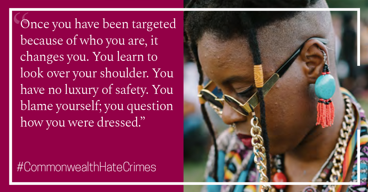 Every year, millions of people across the #Commonwealth suffer physical, sexual and psychological violence because of their sexual orientation, gender identity. Our new report looks at the impact of hate crimes on LGBT people: bit.ly/353kDTh 

#lawonlockdown
