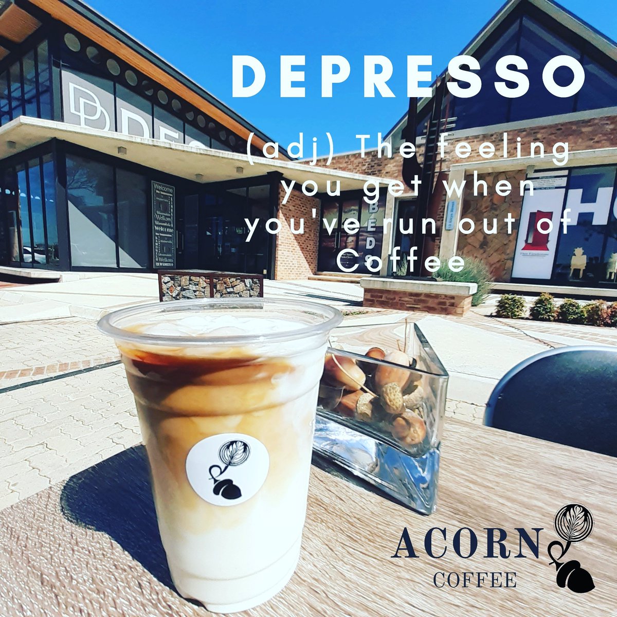 acorn_za's tweet photo. Happy Freedom day 🇿🇦

Running out of Coffee on a Monday sucks 😔☕ 

We got your covered, 250g coffee available for R75 (Potchefstroom only) pop us a dm 😉 
_
_
_
#coffee #coffeecart #cappucinno #latte #icecoffee #acorncoffee #aeropress #flatwhite #manmakescoffee #etheopia https://t.co/c7XHdMLMaS