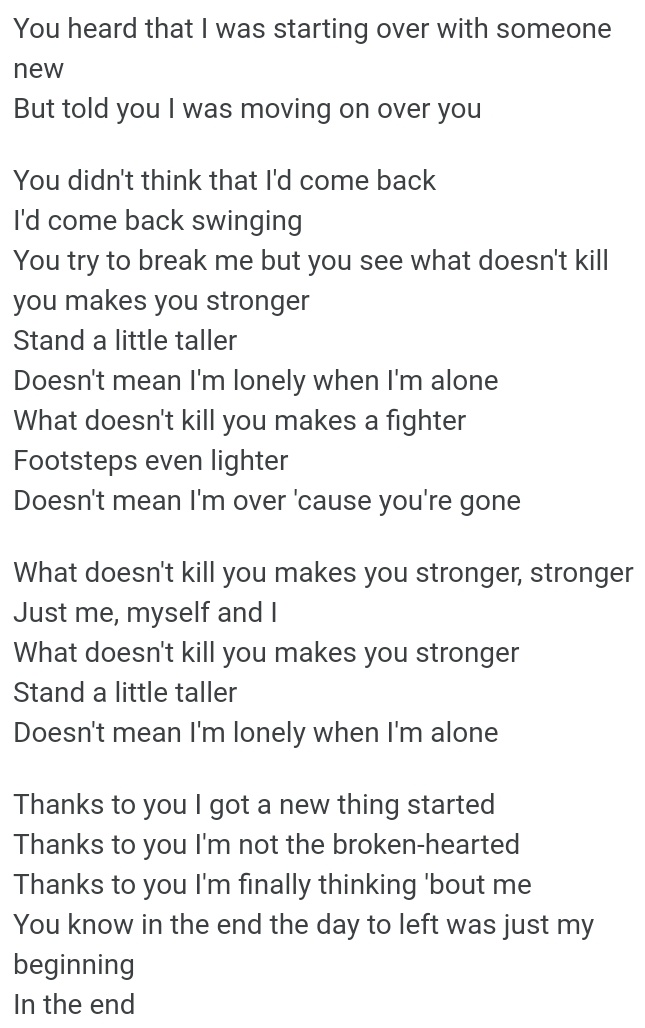 Cirol En Twitter 5 Ina Wroldsen Strongest Alan Walker Remix Ini Lagu Tentang Wanita Yang Berusaha Kuat Karena Suaminya Pergi Sama Perempuan Lain Dan Si Wanita Mutusin Buat Jaga Anak Anaknya Dengan