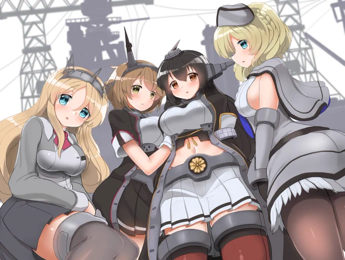 艦これの7周年おめでとうございます~!全員の7人がいませんけど、今年はBIG7の7周年ですね～! 