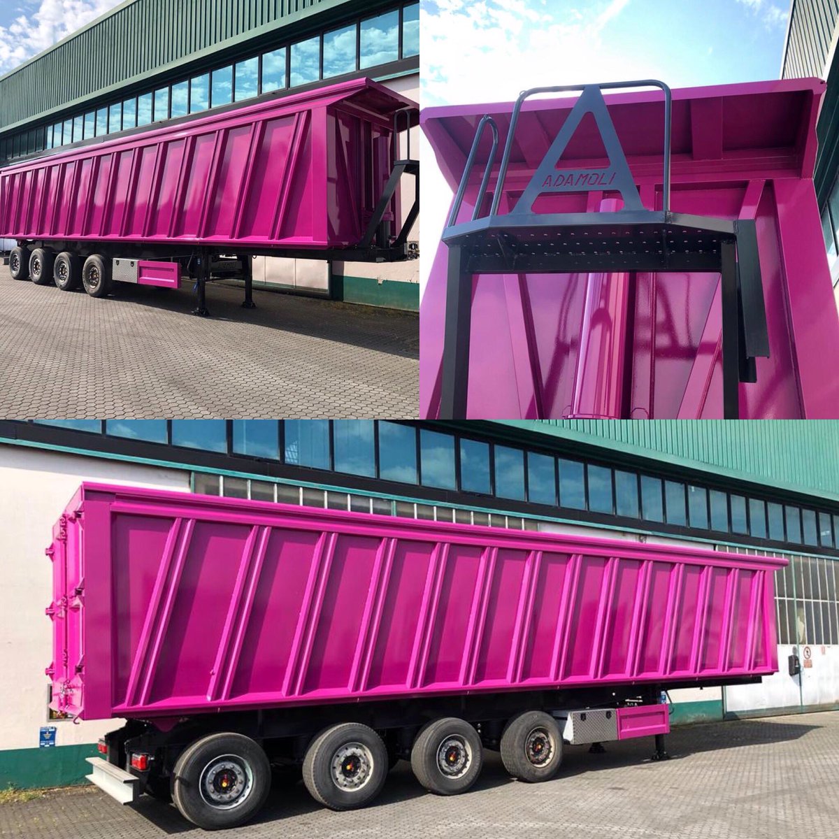 youadamoli's tweet photo. #semirimorchiosumisura #adAMOli #pink #camion #camionribaltabili #ribaltabile #ribaltabileposteriore #4assi #4axles #safholland#marcolin #coperture #telo #hardoxinmybody #veicolospeciale #veicoloindustrialespeciale #waste #rottame #rottamaio #rottameferro #rottameferroso #rottami https://t.co/QshjkbISGX
