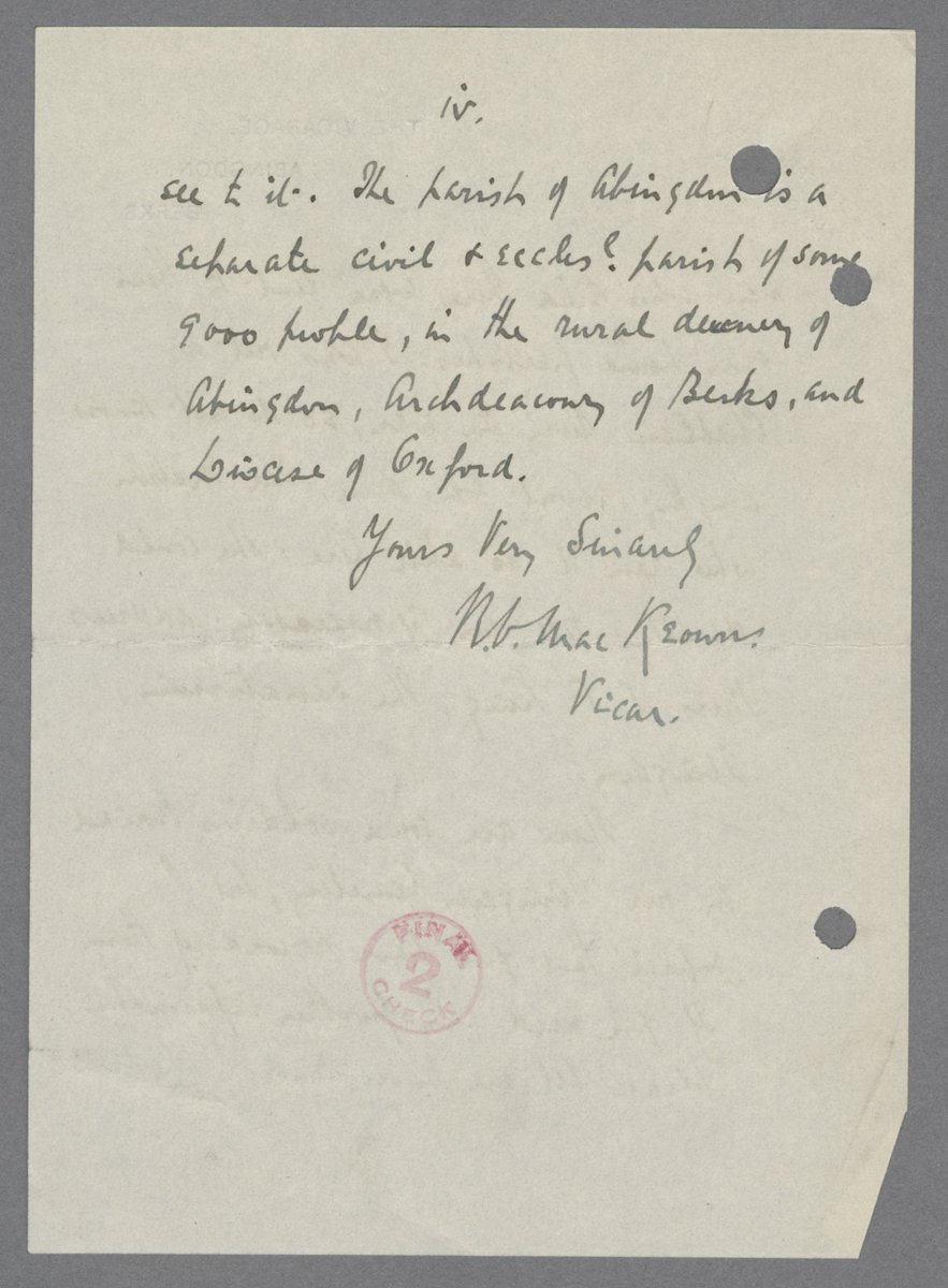 ...having been 'out as a Chaplain during the war' - perhaps this experience meant that he could relate to the work of the  @CWGC and explains why he took the time to answer their questions as fully as possible.