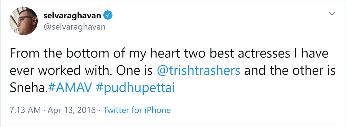 KishorTRISHAFAN's tweet photo. To those who say 9 in Yaaradi Nee Mohini > Trisha in AMAV 😂
Case Closed. https://t.co/1XNUpXTeIf