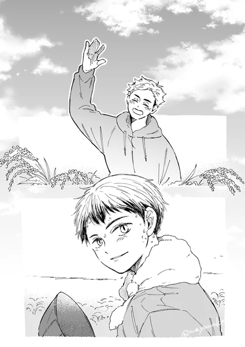 ちこさんが急に侑北で殴ってきたからびっくりして挿絵で応戦した? https://t.co/rsTHYgAzaL 