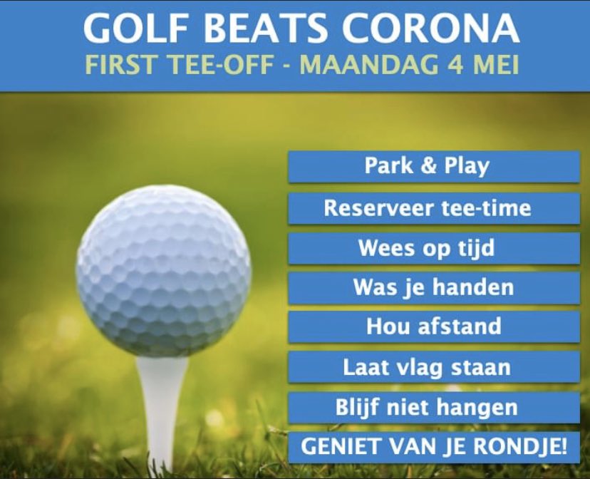 GolfBeatsCancer's tweet image. Golf Beats Corona with... safe play!
Volg de regels en dan kunnen we zijn allen blijven genieten van onze geliefde golfsport 🏌️‍♀️🏌🏽🏌️‍♂️