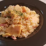 炊飯器でラクラク!筍の炊き込みバター醤油ピラフ‼