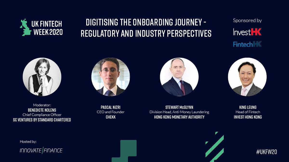 HongKongFinTech (@hongkongfintech) on Twitter photo Final Call! Register the #FintechHK webinar (29 April) on "Digitising the onboarding journey" with the discussion on #AML #AI #VirtualBanking #regulation innovatefinance.com/events/digitis… <a href="/InvestHK/">InvestHK</a> <a href="/InnFin/">Innovate Finance</a> <a href="/scventuresDNA/">SC Ventures by Standard Chartered</a> <a href="/hkmagovhk/">HKMA 香港金融管理局</a> #Chekk #fintech #UKFW20 Final Call! Register the #FintechHK webinar (29 April) on "Digitising the onboarding journey" with the discussion on #AML #AI #VirtualBanking #regulation innovatefinance.com/events/digitis… <a href="/InvestHK/">InvestHK</a> <a href="/InnFin/">Innovate Finance</a> <a href="/scventuresDNA/">SC Ventures by Standard Chartered</a> <a href="/hkmagovhk/">HKMA 香港金融管理局</a> #Chekk #fintech #UKFW20