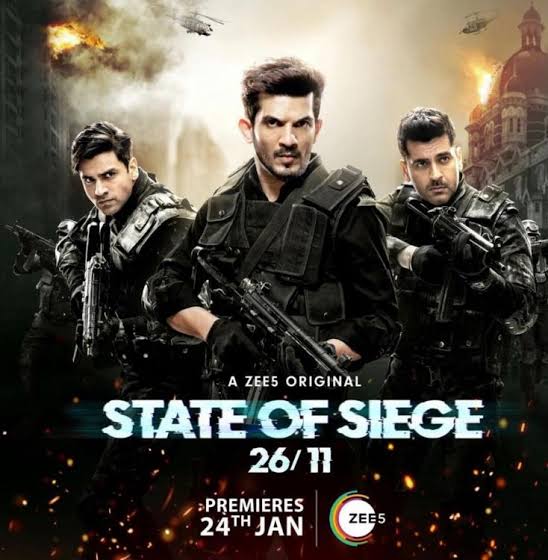 24. STATE OF SEIGE (26/11)  @ZEE5IndiaA wonderfully made series on 26/11 attacks and the role of nsg. Well researched series showing all aspects- terrorist training, nsg issues, media role. @ArjanTalkin  @Thearjunbijlani  @vivekdahiya08  @mukulldevv are brilliant. Rating- 8.5/10