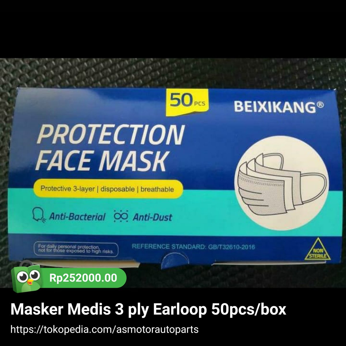 steven_sutanto7's tweet image. Mau Masker Medis 3 ply Earloop? Klik link ini:
tokopedia.link/gG9U4Vtq15, atau shopee.co.id/product/805729…

#masker #beixikang #earloop