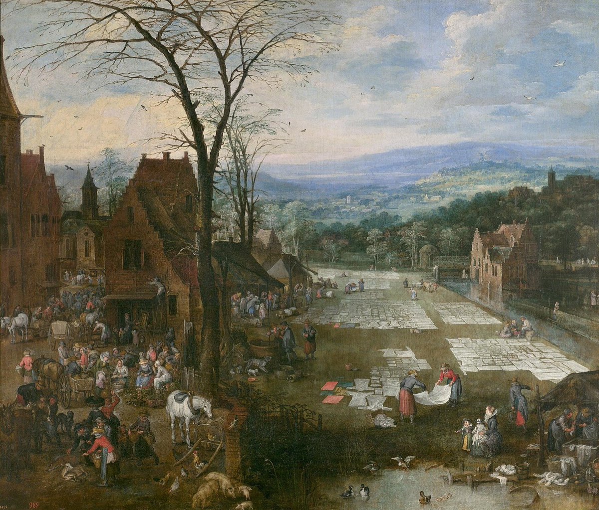 And this scene depicted by Jan Brueghel seems a reasoned response to the light before him.