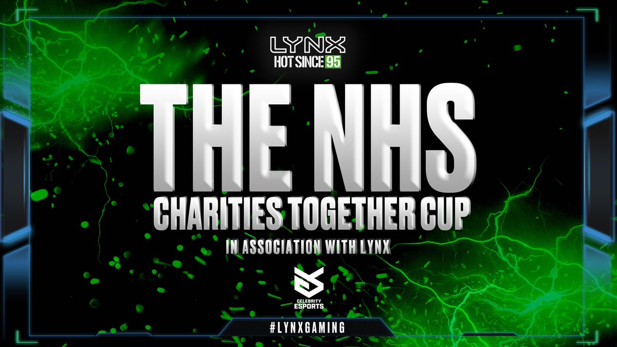 We’re proud to be supporting the NHS Charities Together Cup, an epic online Celebrity FIFA tournament by @celebesports_ to raise money for those on the front line. The tournament kicks off today! Check out celebrityesport.co.uk for all the details

 #Unite4OurNHS #LynxGaming