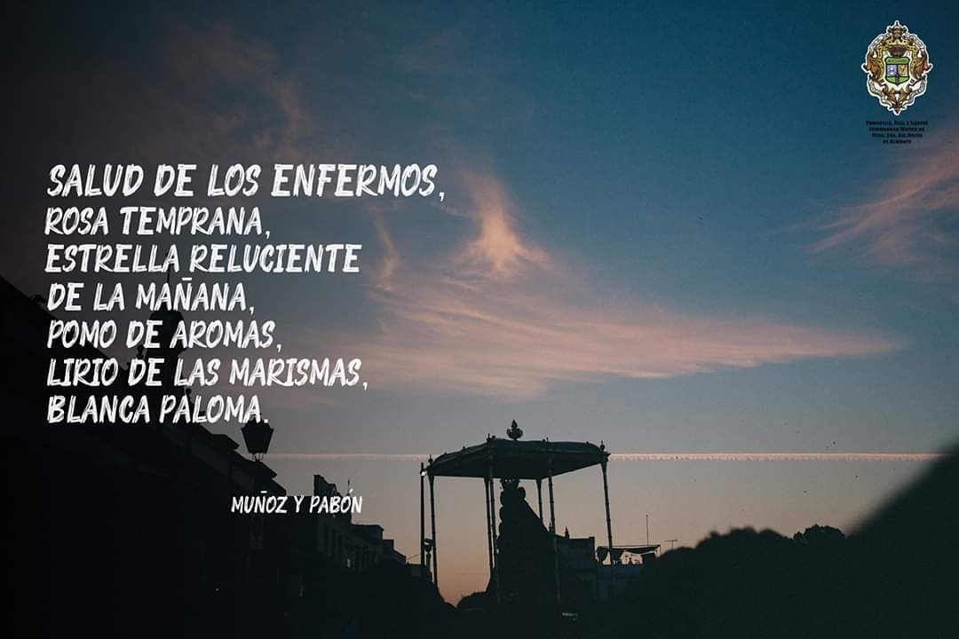 hdadmatrizrocio's tweet image. Lunes de la Virgen | Con estas alabanzas que compusiera Muñoz y Pabón a la Virgen del Rocío, iniciamos el último lunes de abril. ¡Feliz semana y mucha salud! #RocíodeLuz #RocíoJubilar