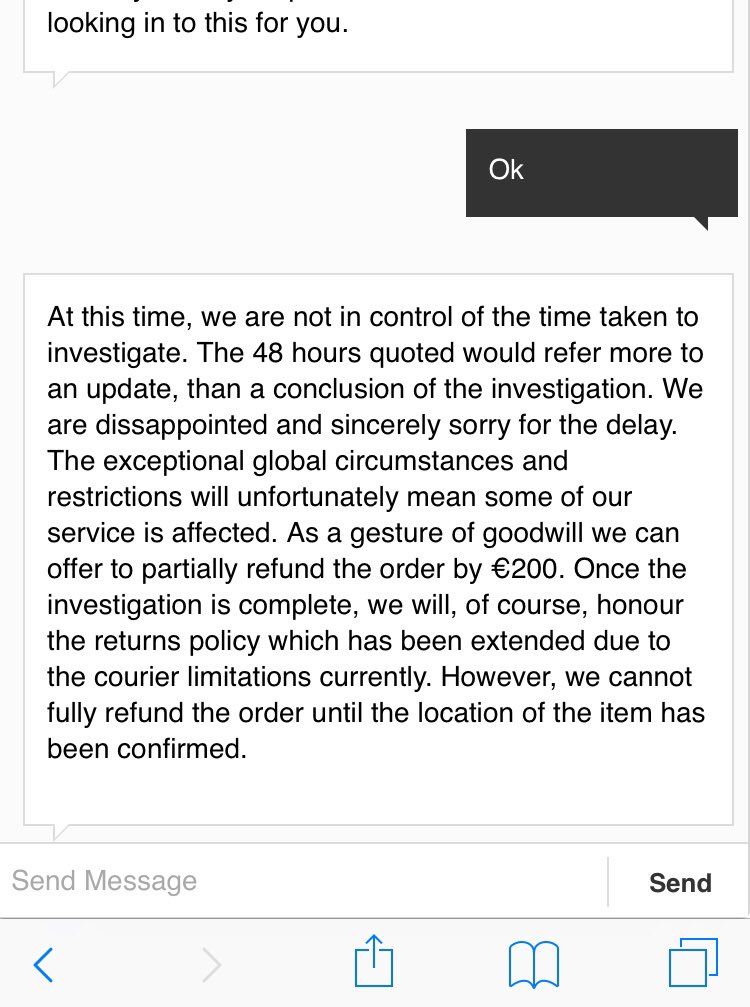 BoogiecatDesign's tweet photo. @Dyson partial refund is the best you can do....not even half what I paid for absolutely nothing!! I pay €450 for a vacuum that doesn’t arrive and you offer me €200 of a refund!!! https://t.co/NNk7driwKt
