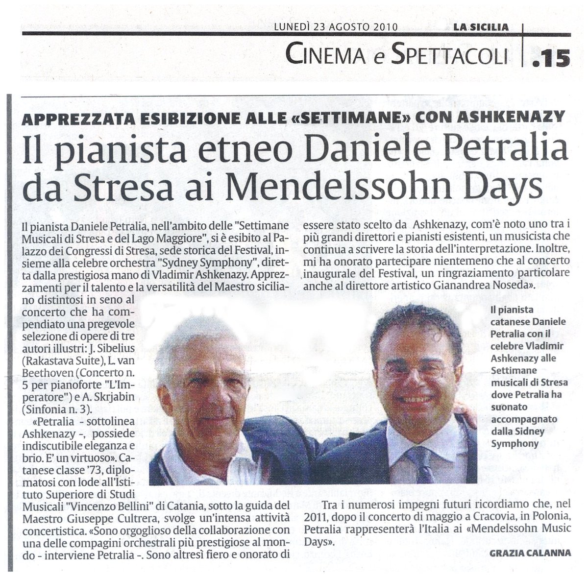 #danielepetraliapianist #vladimirashkenazy #stresafestival #gianandreanoseda @NosedaG @StresaFestival