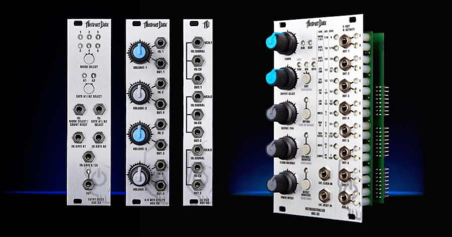 MatttechModular's tweet photo. Stock news: UK brand Abstract Data's OCTOCONTROLLER, MIX UTILITY, 3X VCA &amp; EVENT BOSS are all available to order via the site again! https://t.co/Hgwhf3m1XX #eurorack #modularsynth #abstractdata @abstractdatabiz https://t.co/sYyp4jpg6x