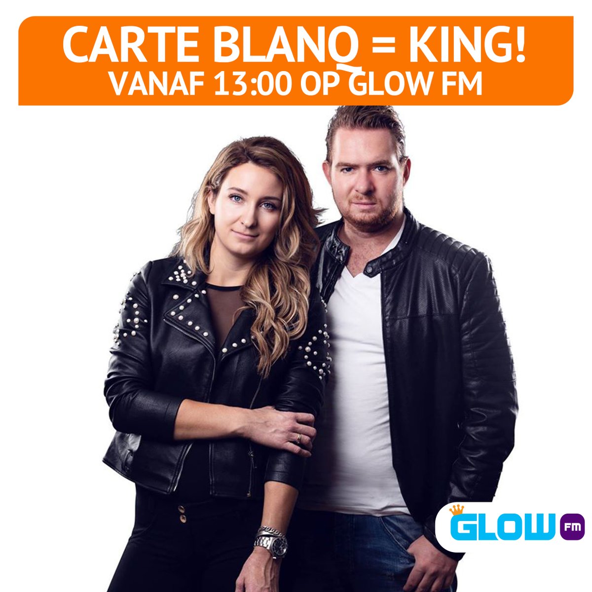 DOUBLE TROUBLE! 🥳

<a href="/carteblanq_/">CARTE BLANQ</a> = KING! Dit duo uit Veldhoven draait in binnen- en buitenland, heeft zelfs een eigen DJ-terreinwagen, maar laat je nu even thuis springen! 👊🏻

Check ons eigen #Koningsdag festival via 94.0 FM, de gratis app of glowfm.nl 🧡