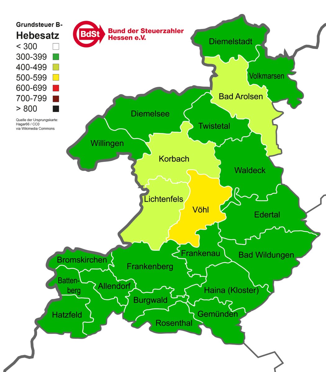 Bund Der Steuerzahler Hessen Im Kreis Waldeckfrankenberg Wafkb Hat Schon Vor Corona Fast Die Halfte Der Kommunen Steuern Erhoht Vohl Und Lichtenfels Langten Bei Der Grundsteuer B Ordentlich Hin Und