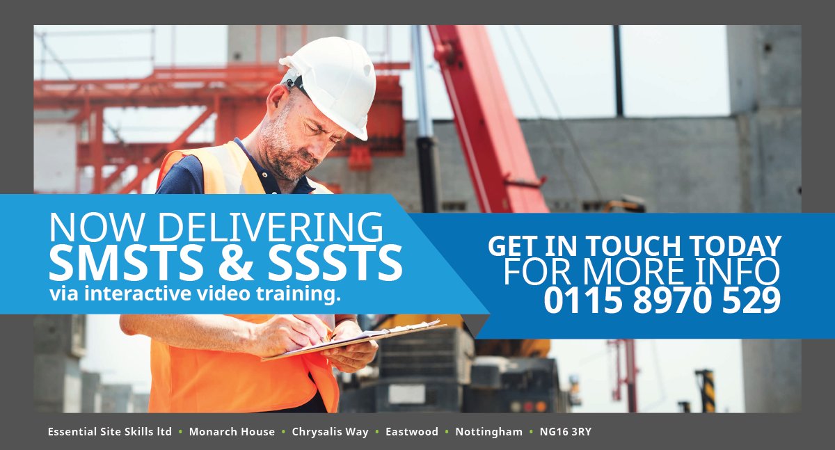 Esssiteskills's tweet photo. ESS are now offering CITB's SMSTS and SSSTS via remote interactive video training.

Call our team today for more information on 0115 8970 529.

#smsts #sssts #videolearning #onlinetraining #booknow #news #construction #update https://t.co/bvhpuxUOii