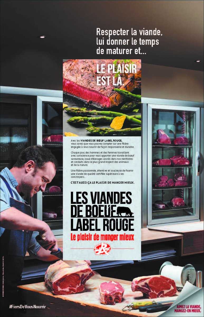 Publicisactiv_'s tweet photo. À table ! INTERBEV prend la parole avec @Publicisactiv_
pour défendre le plaisir de manger mieux grâce aux viandes de boeuf Label Rouge. Cette campagne débute aujourd’hui dans la presse et à la radio. Un grand 🙏
à @Prodigious_FR et à @Interbev_fr. #griffeActiv #momentclé https://t.co/3AzcKQ1isG