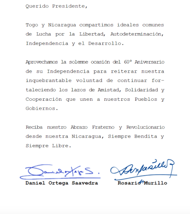 Embassy of Nicaragua in London tweet media