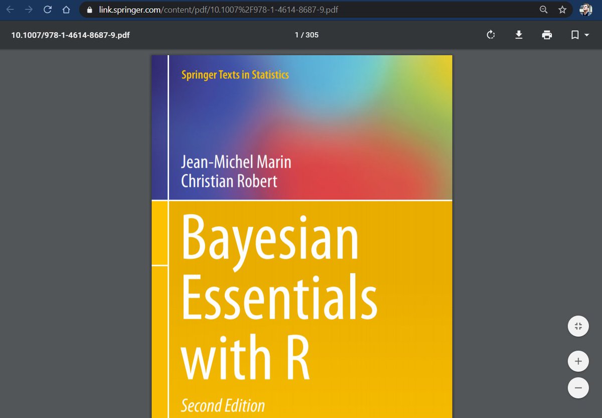 jozefhajnala's tweet image. ICYMI, Springer has released 65 #DataScience books, downloadable as PDFs for free as 1-click downloads, including some using #rstats:

towardsdatascience.com/springer-has-r…