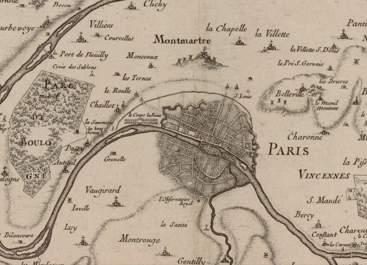 Cette carte est la première vraie observation de terrain de la team de l'Académie royale des sciences. Elle est publiée en 1678.