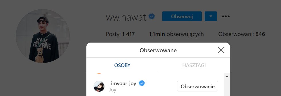 123. Aubrey Miller (American teen actress, she's famous for her roles as Megan on Disney's Austin and Ally, Ellie on Nickelodeon's Sam and Cat), Nawat Phumphotingam (Thai actor) and Stephanie Poetri (Indonesian singer) follow Joy on Instagram