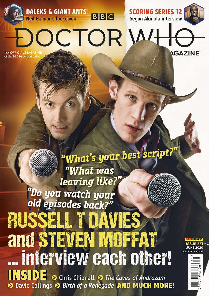 David Tennant on the cover of issue 551 of Doctor Who Magazine