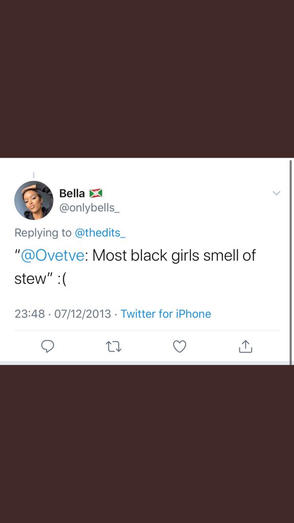  @onlybells_ our charming innocent YouTube friend. My question is what did black girls ever do to you, from what I recall we only ever supported you?