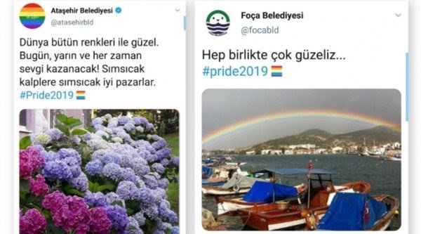 Bugün ibneliği savunanlar
Geçen sene'de CHP'li belediyeler aracılığı ile #pride2019 adı altında ibneliği böyle kutlamışlardı.
Chp yıllardır bunun zeminini hazırlıyordu.