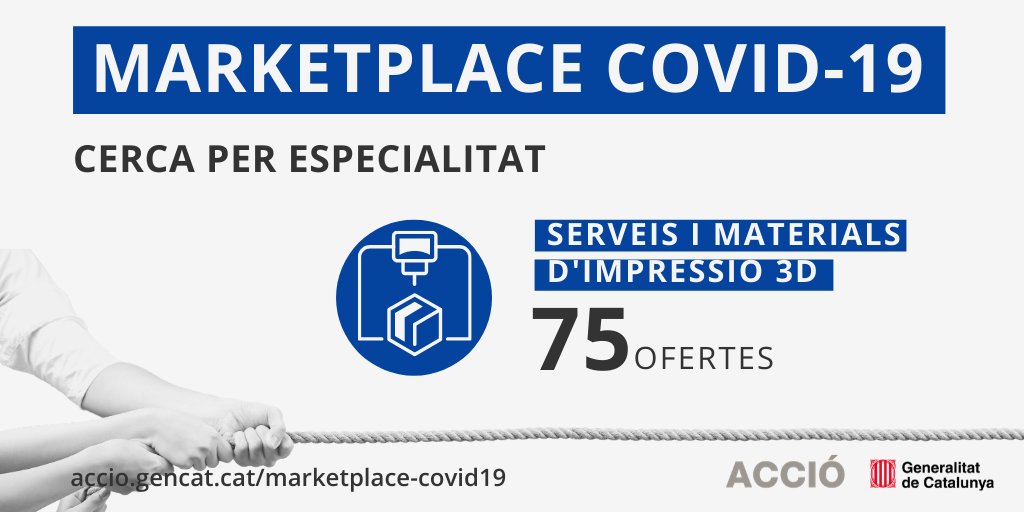 accio_cat's tweet image. Al #Marketplace #COVID19 hi ha 75 ofertes en la especialitat d'#impressió3D. 

Busques viseres o panys de porta anti contagi? Fes un cop d'ull al que ofereixen les empreses ⬇️
accio.gencat.cat/ca/serveis/acc…