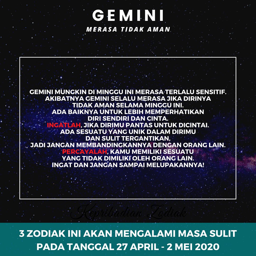 Zodiak gemini minggu ini