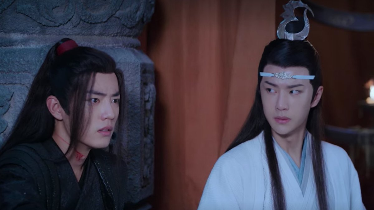 (grabs your shirt and shakes you) there's a Very Important Fight going on but lan wangji only cares about watching wei wuxian, do you GET it