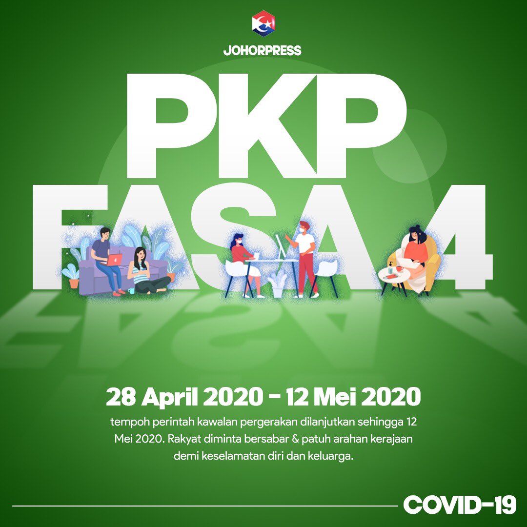 JohorPress's tweet photo. PKP sambung lagi gais.
#StayAtHome https://t.co/T1dFuPuSDR