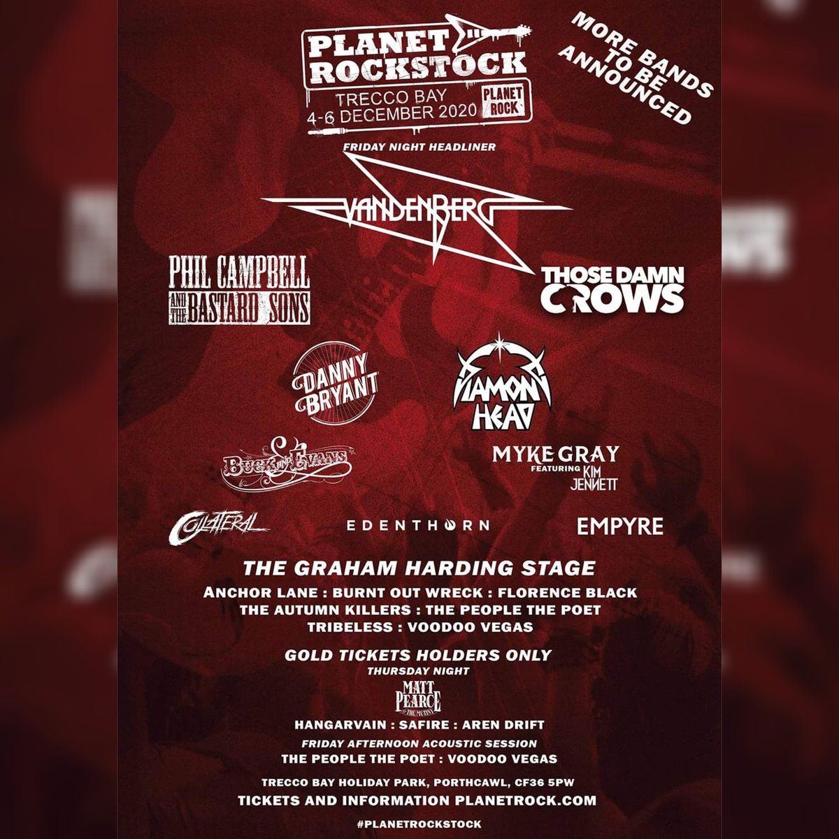 Just announced: Collateral will be on the Main Stage at this years Planet Rock Stock. Weekend Tickets with accommodation to Planet Rockstock 2020 go on sale at 9am on Friday 1st May.
#Collateral #PlanetRockStock #Mainstage @PlanetRockRadio