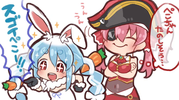 わちゃわちゃ #ホロコミイラスト 