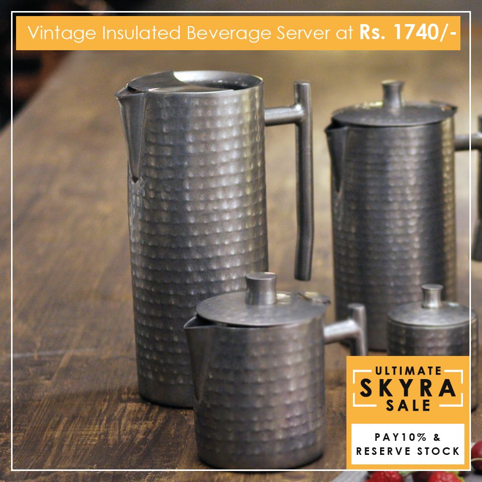 skyrapro's tweet photo. Get discounts up to 70% off on premium products. Pay 10% to reserve your stock at discounted prices. Hurry Up! Call or WhatsApp us on +91 9717096908.
#Pitchers #SkyraFoodConcepts #Hotelware #Serveware #Catering #Buffetware #FoodPresentation #HomeBuffet  #FoodDisplay #FoodService https://t.co/drPgIbJtTn