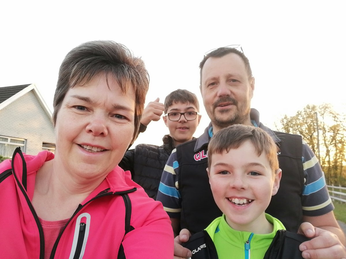 CareersWales's tweet photo. We’re so proud of our staff who have gone the extra mile during #COVID19. Eleri and her family are using their daily exercise to raise money for the #NHS by walking 100 miles each throughout April. They’ve raised a total of £350 so far 👏 https://t.co/qJPqGPYVs6