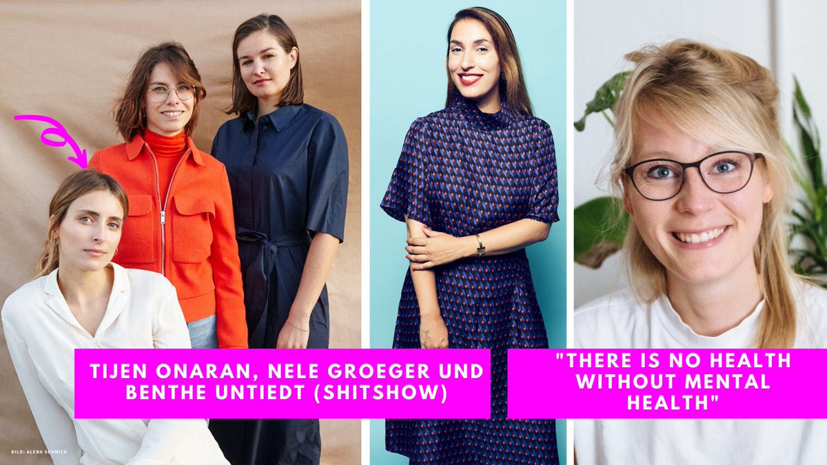 gd_women's tweet photo. #EventMonday ☺️✨am Mittwoch heißt es wieder #TTalkDigital mit @TijenOnaran sowie @NeleGroeger und Benthe Untiedt von der @SHITSHOW_BERLIN. 

Der #LiveTalk zum Thema: "There is no health without mental health" #GDW #stayhome 

Zur Anmeldung 👉🏻 https://t.co/XnHNAUo963 https://t.co/zu2IiQX9UM