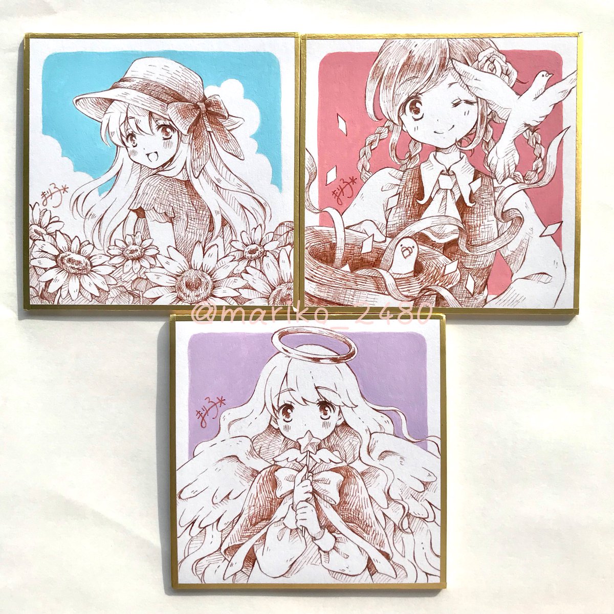 引き取り限定！自作絵画 ケント紙にGペン1発描き