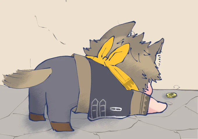 ポーズが?の赤ちゃんみたいならぎちゃん 