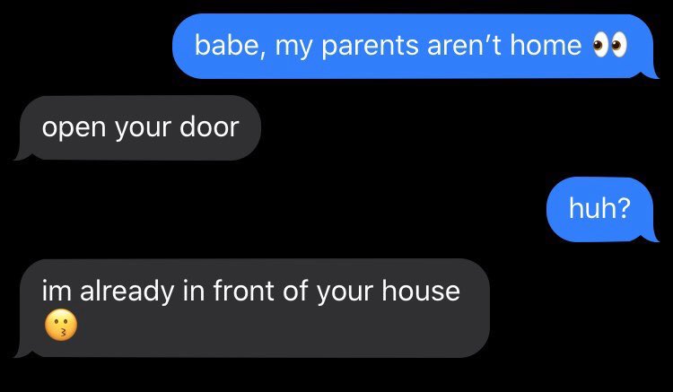 louis tomlinson as "babe, my parents arent home" responses; a thread