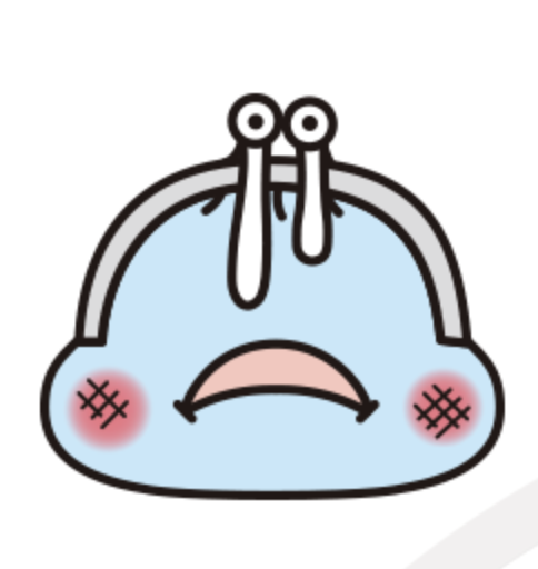 Gamagu-chan. It's a purse. He represents the people living paycheck to paycheck, he hurts when money is taken away and says great things when you give him money. (4/19)