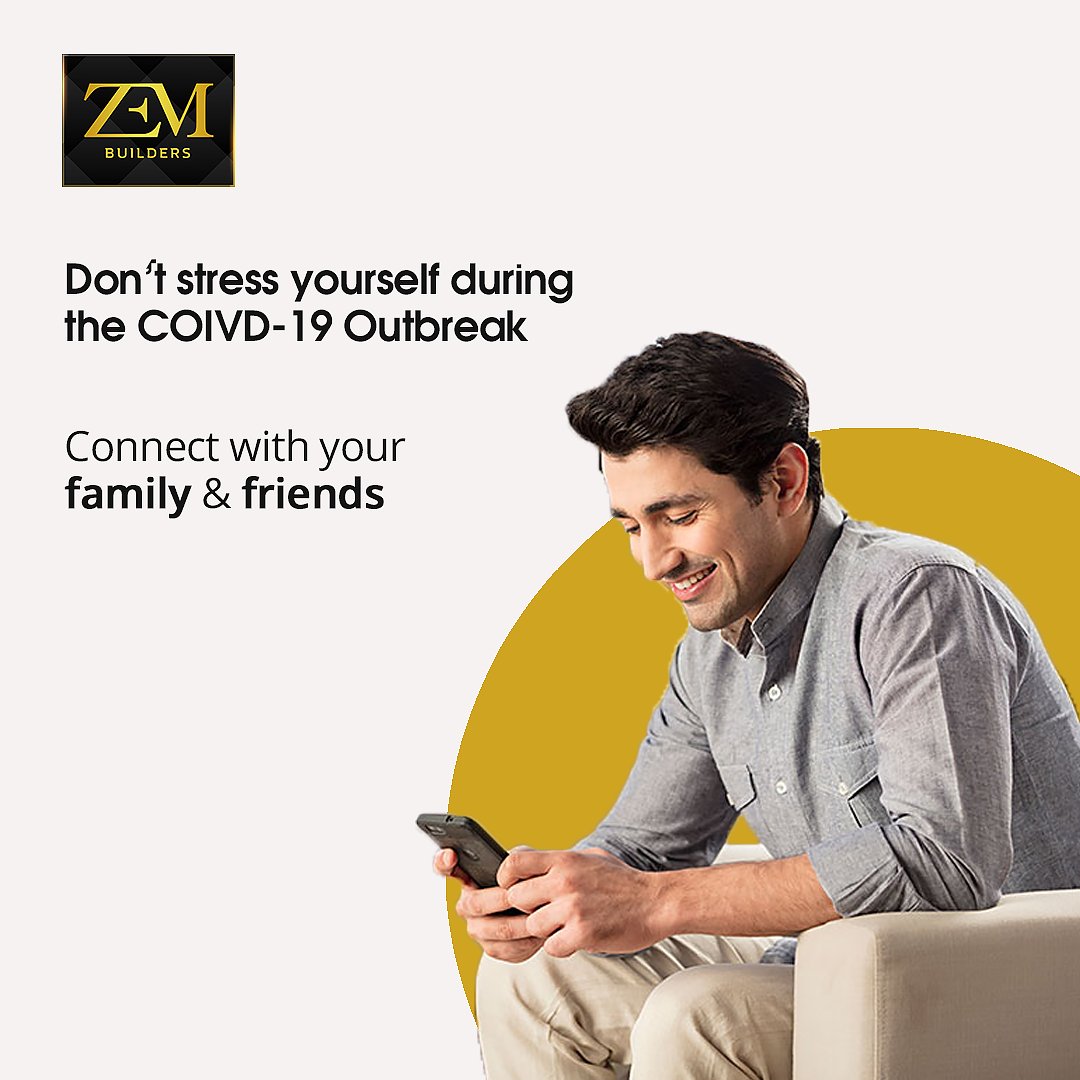 BuildersZem's tweet photo. Staying connected to your family and friends via phone or social media can help in managing stress.
#WeAreZem https://t.co/IrSVQJcVzl