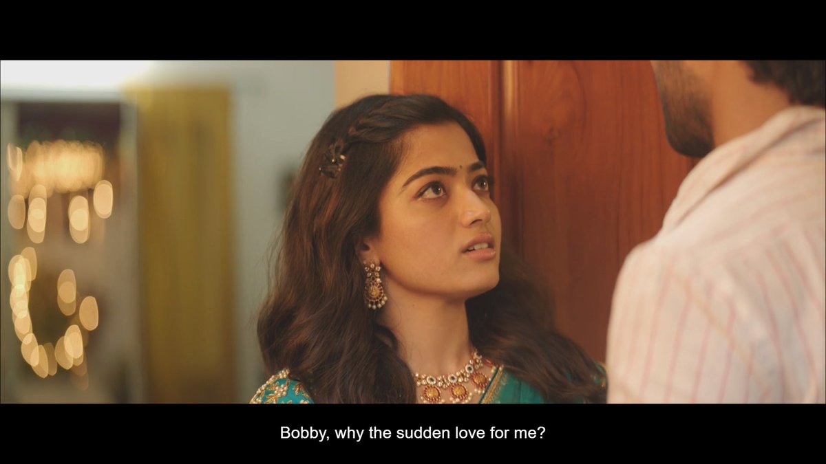 The question that Lilly asks, and the way Bobby persuades her. Followed by Kadalalle song, Aha. This is called jubilance for a genre lover like myself. The song is an ecstasy, I mean in the true literal sense.