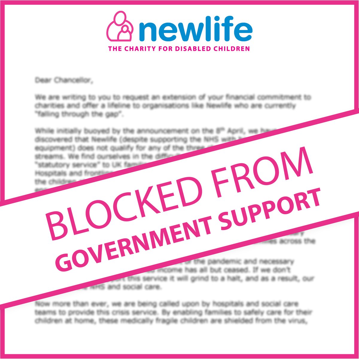 Please read our open letter &amp; RT so we can request an extension of <a href="/RishiSunak/">Rishi Sunak</a>’s financial commitment to charities and offer a lifeline to organisations like Newlife who are currently “falling through the gap”.  newlife.support/LetterToTheCha… #COVID19 #Covid19UK