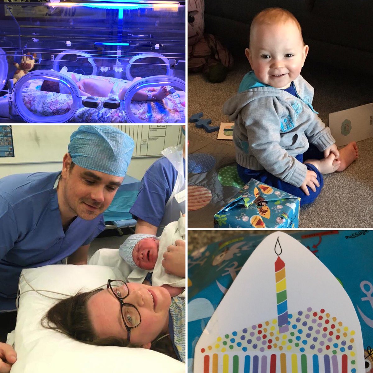 CSketch207's tweet photo. A year ago today we had a new little human to look after. Thanks to the great care by @LothianSjh &amp; the SCBU for a week, we have a happy 1 year old celebrating today 🥰🥳 #StayHomeSaveLives #NHSThankYou https://t.co/sBlPBU5pTK