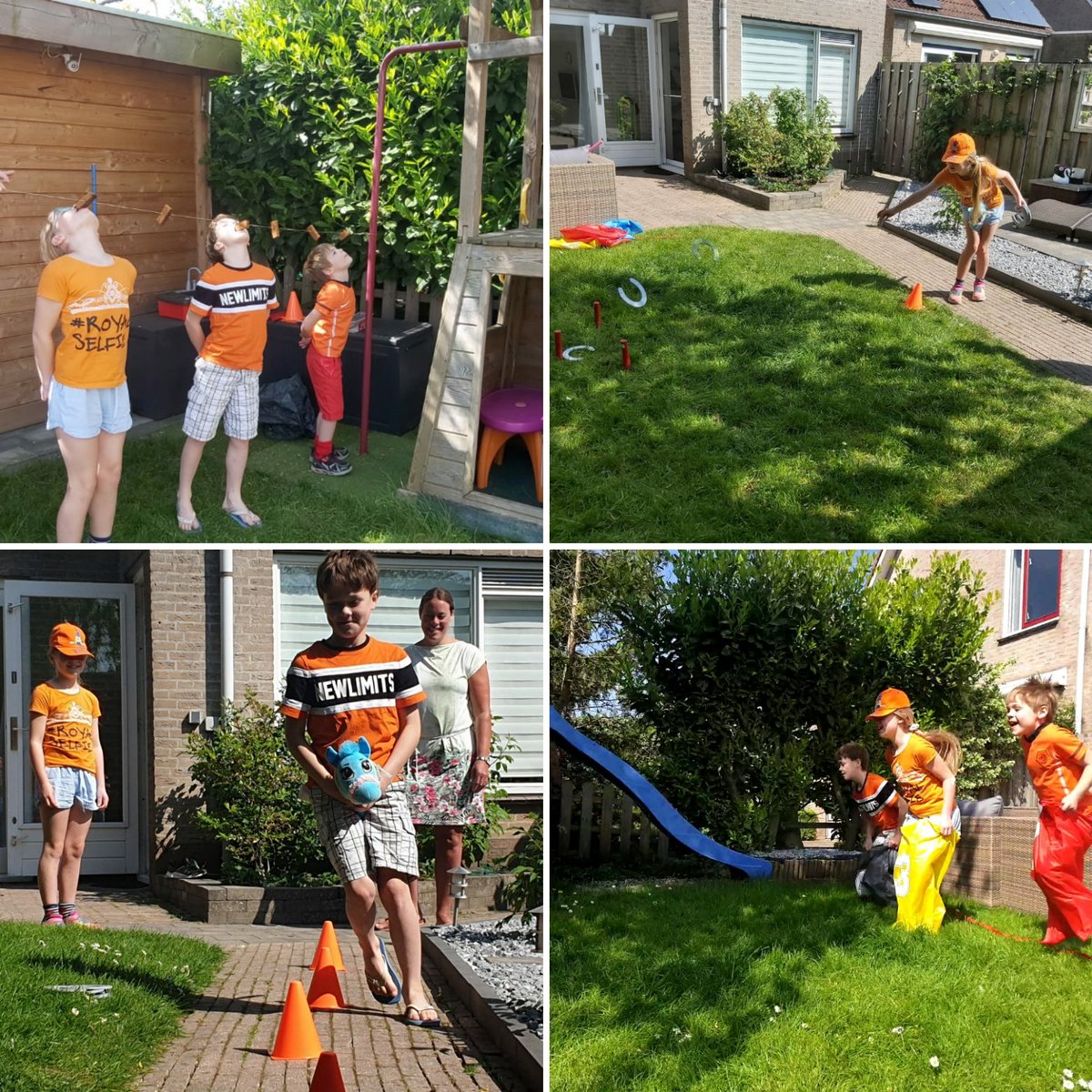 Stokpaardracen, zaklopen, hoefijzerwerpen en natuurlijk koekhappen! #Koningsdag #blijftthuis #Culemborg